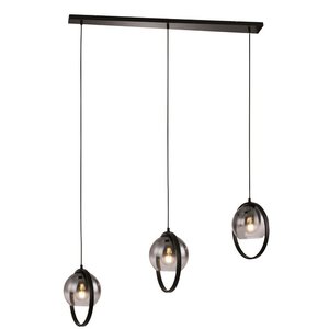 Aureol -  Hanglamp -  Smoke - Zwart - 3 Lichts