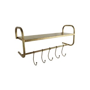 Kapstok  Rome Antique gold 5 Haken L 65cm ++