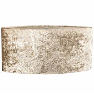 Lampenkap Ovaal Croco Velvet  Champagne Crème 45cm
