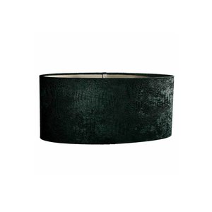 Lampenkap Ovaal Croco Velvet  Black 35cm