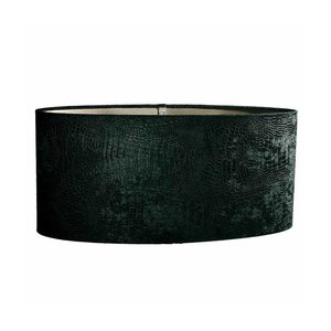 Lampenkap Ovaal Croco Velvet  Black 40cm