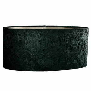 Lampenkap Ovaal Croco Velvet  Black 45cm