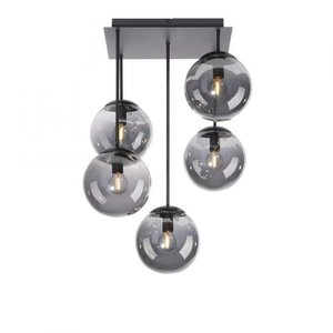 Plafondlamp Big Widow Zwart 5 Lichts E14