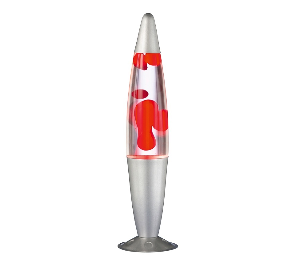 Lavalamp Zilver Rood 40cm Lavalamp Zilver Rood 40cm