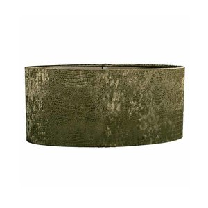 Lampenkap Ovaal Croco Velvet Green 40cm