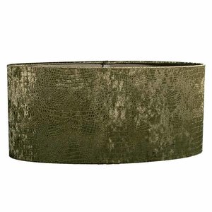 Lampenkap Ovaal Croco Velvet  Green 45cm