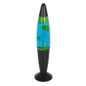 Lavalamp Zwart Groen 35cm E14
