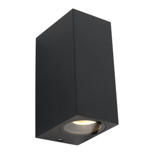 Buitenlamp Logan Zwart 2 x GU10