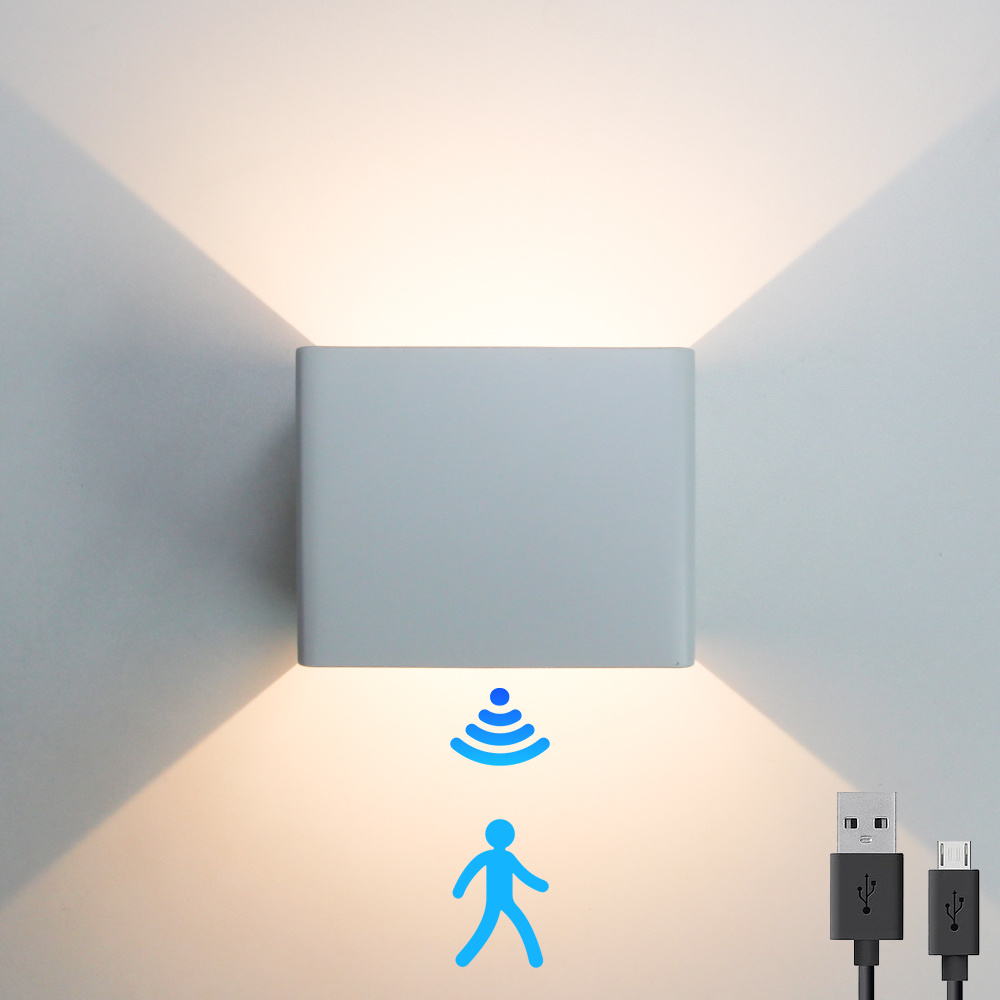 Oplaadbare Wandlamp Wit Accu Led 7 Watt USB Magneet
