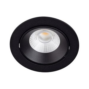 Inbouwspot Rond Zwart  6.5Watt IP44