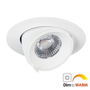 Inbouwspot Banaan Rond Wit 6.5Watt Led IP40 DTW