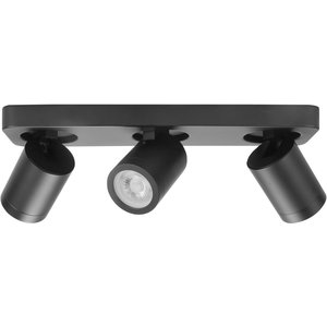 Spot Oliver Mat Zwart 3 lichts IP44