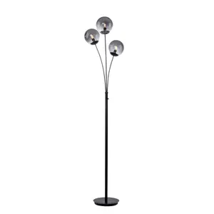 Vloerlamp Big Widow Zwart 3 Lichts 3 x E14