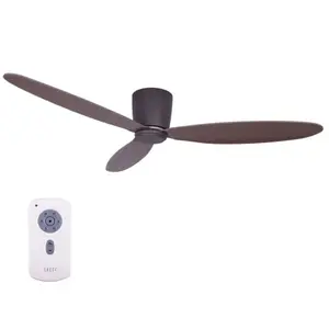 Plafondventilator Airfusion Radar Donker Eiken Ø 132cm