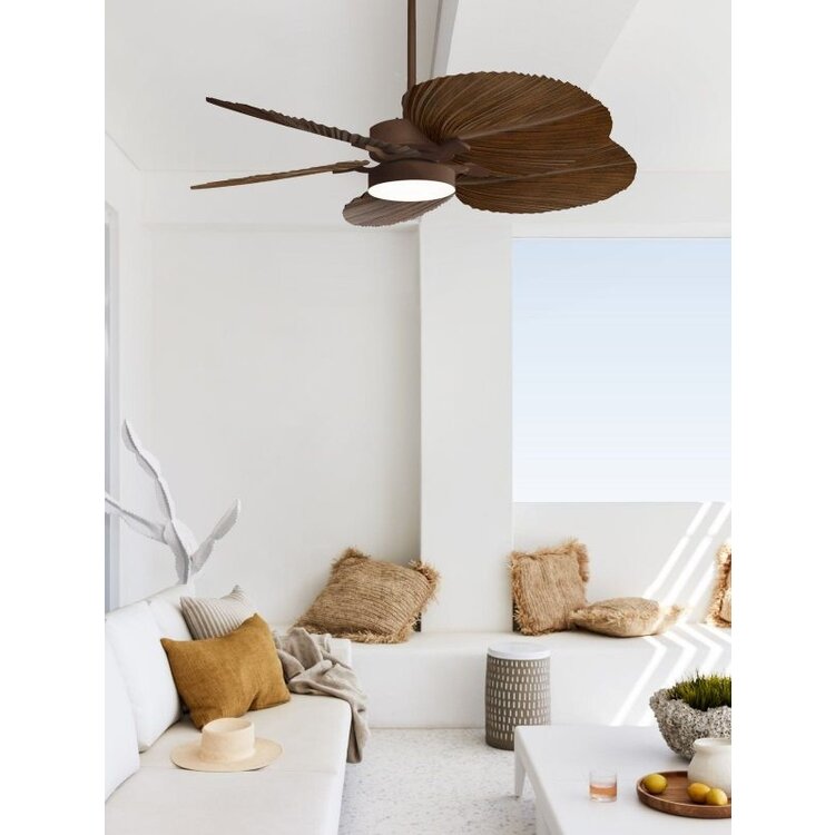 Lucci Air Plafondventilator Bali Bruin incl. 18Watt Led Ø 132cm