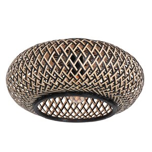 Plafondlamp Maze Zwart-Bruin Ø 40cm