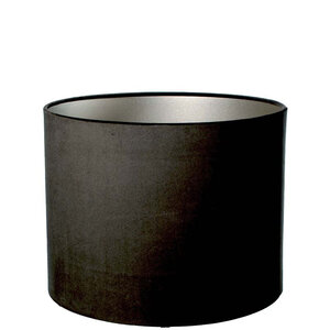 Lampenkap Cilinder Short Velvet Black Ø 40cm