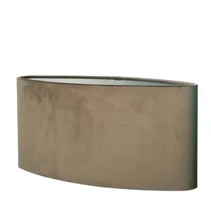Lampenkap Ovaal Velvet  Brown 45cm