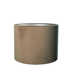 Lampenkap Cilinder Short Velvet  Brown Ø 25cm