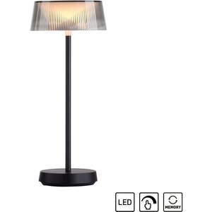 Oplaadbare Accu Tafellamp Dora Zwart IP44