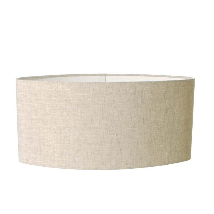 Lampenkap Ovaal Vlaslinnen Licht 40cm