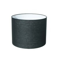 Lampenkap Cilinder Short Linnen Zwart Ø 30cm