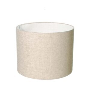 Lampenkap Cilinder Short Vlaslinnen Licht Ø 25cm