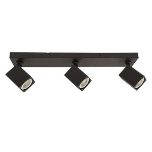 Spot Quadro Zwart GU10 3-Lichts