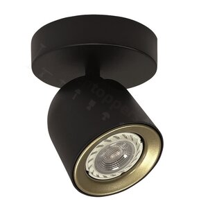 Spot Solare Zwart - Goud GU10 1 Lichts