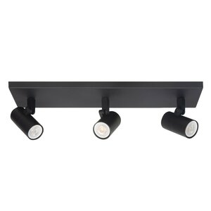Spot Piccolo Zwart GU10 mini 35mm  3-Lichts Balk