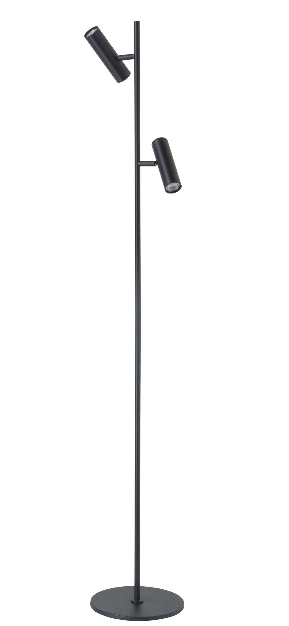 Vloerlamp Trend Zwart 2 lichts 141cm mini GU10