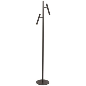 Vloerlamp Luogo Led 2-Lichts Zwart