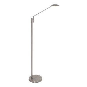 Vloerlamp Daphne Staal incl. Dimmer