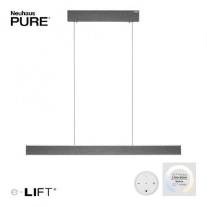 Hanglamp PURE E-MOTION e-Rise Grey 120cm