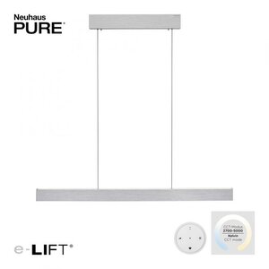 Neuhaus PURE® Hanglamp PURE E-MOTION e-Rise Aluminium 120cm
