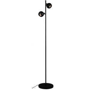 Artdelight Vloerlamp Bolero Zwart 2 Lichts GU-10