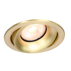 Inbouwspot Rond Kantelbaar Mat Goud GU-10