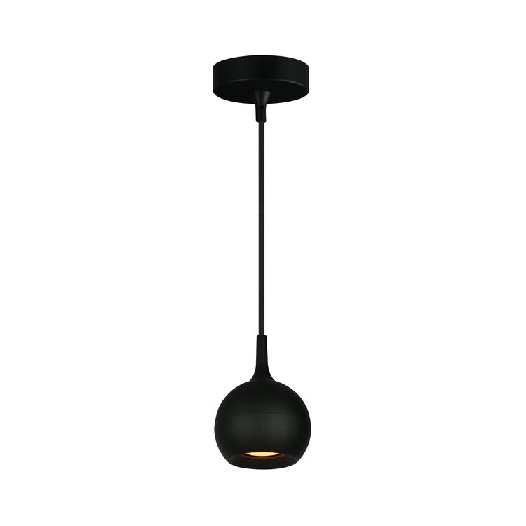 Artdelight Hanglamp Bolero Zwart 1 Lichts GU-10