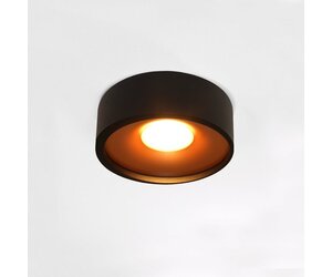 Artdelight Plafondlamp Orlando Zwart Goud Ø 14cm