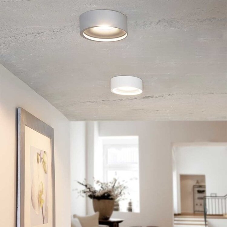 Artdelight Plafondlamp Orlando Wit Ø 14cm