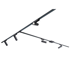 Freelight Railsysteem Track Zwart 480cm Incl 5 x GU10 Spot