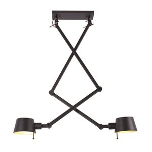 Hanglamp Sovrano Zwart 2 Lichts