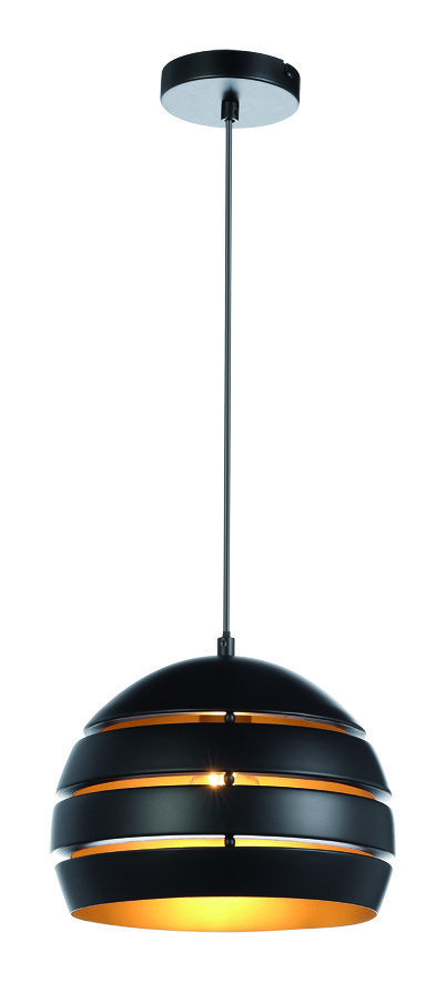 Hanglamp Djarin Mat Zwart & Goud Ø 28cm