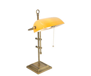 Tafellamp Ancilla 7735BR Brons E27 fitting met trekschakelaar