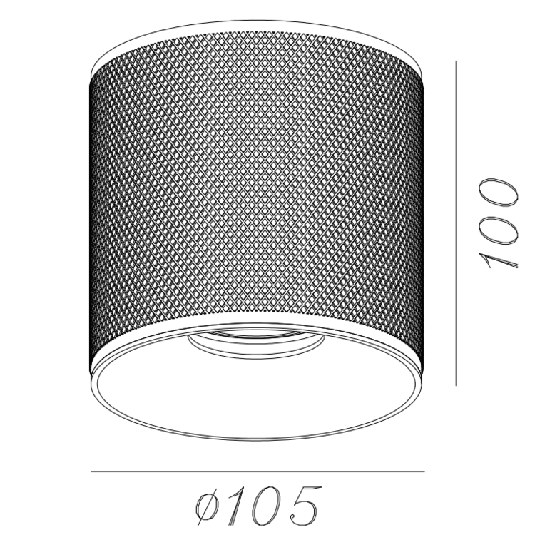 Artdelight Plafondlamp Costa Ø 10.5cm GU10 excl. Lichtbron