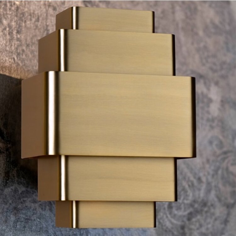 Artdelight Wandlamp Layers Brons Up & Down 27.5 x 20cm excl. 3 x G9 Lichtbron