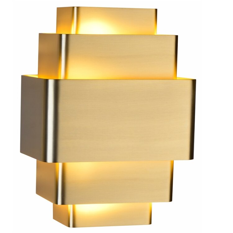 Artdelight Wandlamp Layers Brons Up & Down 27.5 x 20cm excl. 3 x G9 Lichtbron
