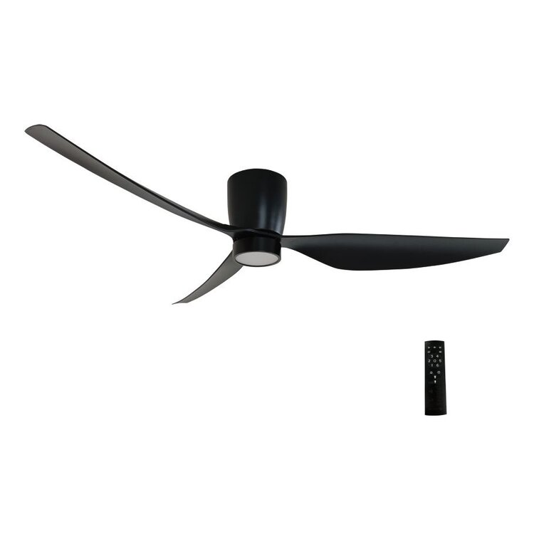 Freelight Plafondventilator Arioso Eco Zwart Incl. 16W Led & 6 Speed - Afstandsbediening - Ø 127cm