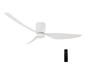 Plafondventilator Arioso Eco Wit Incl. 16W Led &amp; 6 Speed Afstandsbediening Ø 127cm