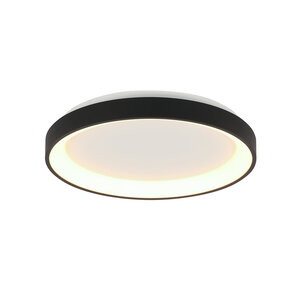 Plafondlamp Ringlede Zwart Ø 28cm Led 20Watt